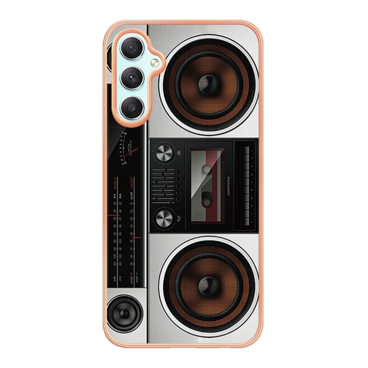 Samsung Galaxy A25 5G phone case featuring a stylish electroplating marble design, made from durable TPU material.